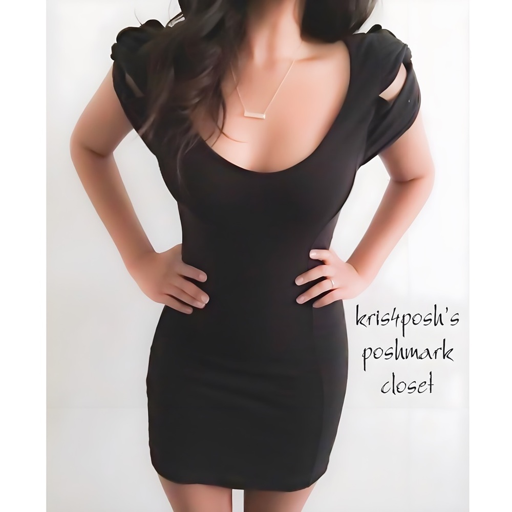 Free People Stretchy Black Date Night Dress
